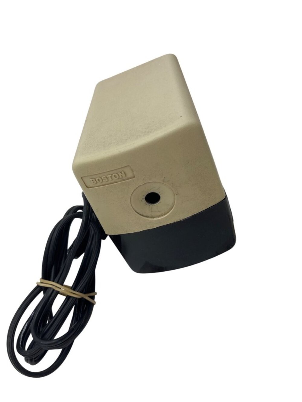 Boston Model 19 Beige Electric Pencil Sharpener Vintage USA-Made 120V Tested